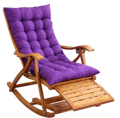Tuinstoel - Loungestoel - Ontspannen Buiten - Verstelbare Rugleuning - 200 kg Draagvermogen - Natuurlijk Bamboe