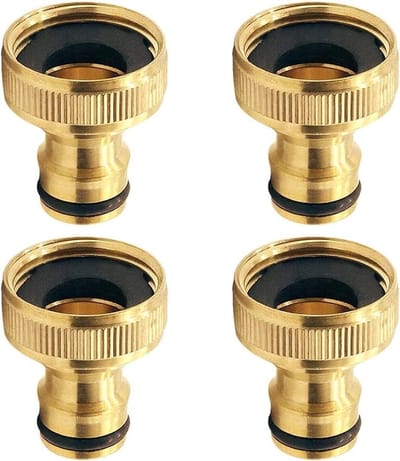 3/4 inch vrouwelijke draad messing 4-delige slangverbinding, snelle koppeling adapter voor tuinslangen