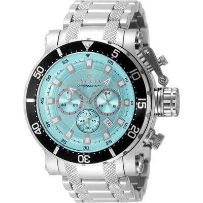 Invicta Coalition Forces 49091 Heren Horloge - Quartz Uurwerk - Roestvrij Staal met blauwe Wijzerplaat - 52mm