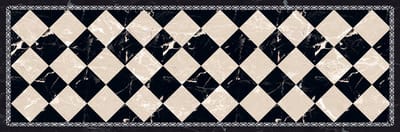 MD Entree - Keukenloper - Vloerkleed - Machinewasbaar - Cook&Wash - Checker - 50 x 150 cm