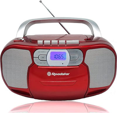 Draagbare Boombox met CD-MP3 Speler, Cassetterecorder en Digitale FM Radio met USB en AUX