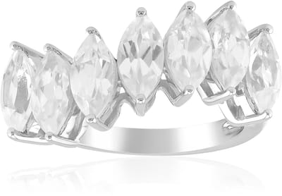 Cavill - Zilveren Ring 925 met 3.39ct Tanzanische Zirkonen - Marquise Slijpsel - Prong Zetting - Elegante Dames Ring - Melo Essence