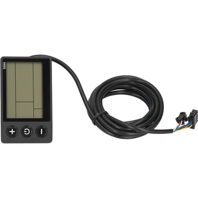 Panneau d'affichage LCD étanche Léger pour Accessoires de Vélo Électrique Trottinette 36V black