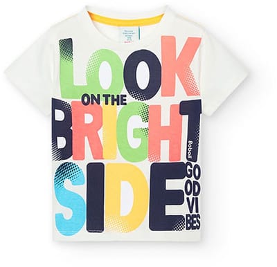 Boboli 308102 T-shirt Met Korte Mouwen Wit 6 Months Jongens,Meisjes