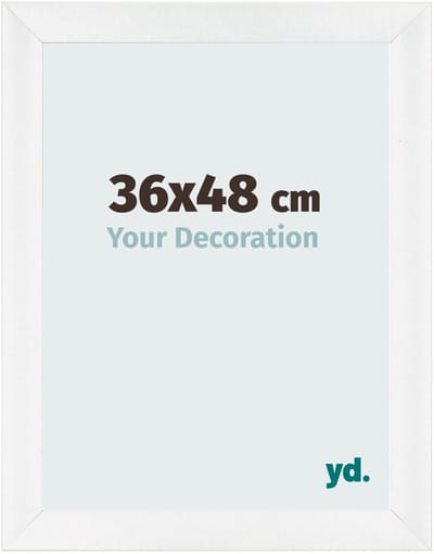 Your Decoration - Fotolijst 36x48 cm - MDF - Wit Hoogglans - Pisa