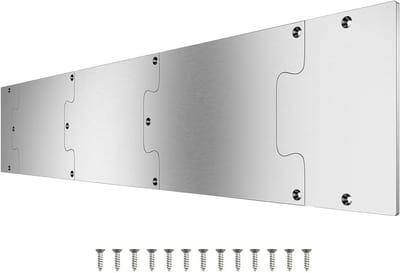 Deur Schopplaat - Deur Beschermer - Deur Beschermen - Krasbestendig Gezandstraald - 8x36 inch - Veelkleurig