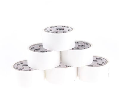 Verpakkingstape KANTOORPRODUCTEN 48mm x 50yd Acryl Wit - 1 Stuk