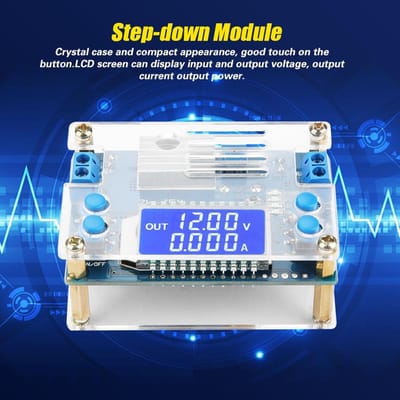 DCDC LCD Display Digitaal Instelbare Constante Spanning Stroom Step-down Module 5A