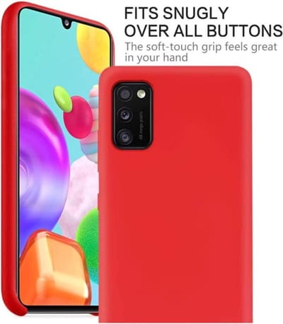 LuxeBass Hoesje geschikt voor Samsung Galaxy A41 siliconen hoesje - Rood - telefoonhoes - gsm hoes - gsm hoesjes