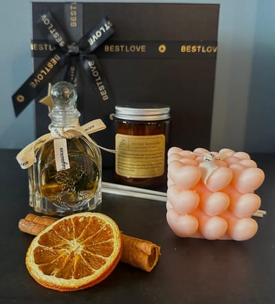 Cadeau Set - Geweldige Geschenk Set - Handmaakte Figuurkaars - Aromatherapie Kaars