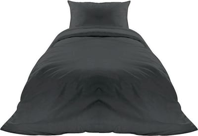 Homéé hotel dekbedovertrekset 20A antraciet eenpersoon 140x200/220 cm 100% katoem 140g. m2 antraciet