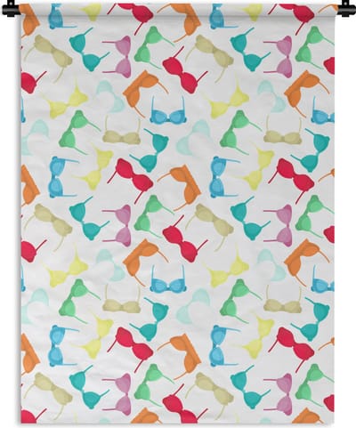 Wandkleed - Wanddoek - Bh - Regenboog - Vrouwen - Patroon - 150x200 cm - Wandtapijt
