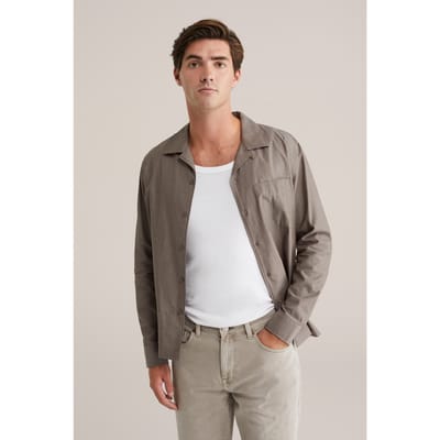 We Fashion Shirt Greyish Green Size: M | Casual Shirts Outlet | Heren | Grijs