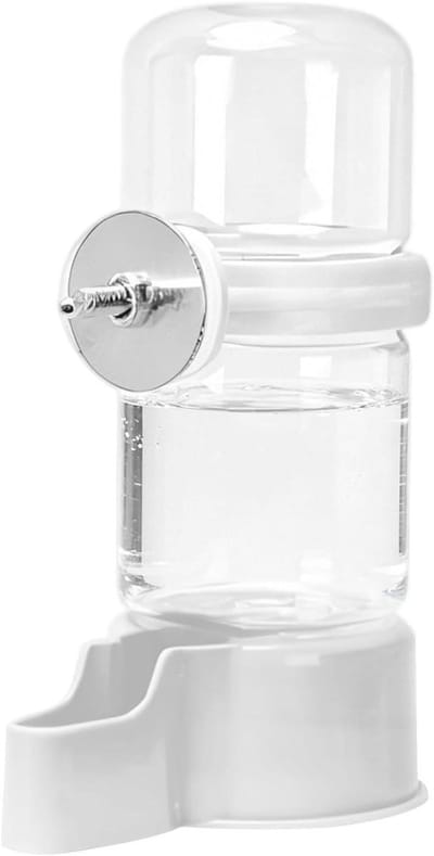 Voederdispenser Kooi - Drinkbak PVC - Dieren Voeden - Automatisch Hangend - 55 gram - Groen