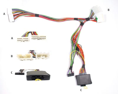 Audio2Car18+14 pins Div. modellen Mitsubishi- Peugeot- Citroën- Honda- Acura met Rockford Fosgate