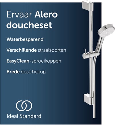 Ideal Standard Alero RENO douchecombinatie met stang, waterbesparend – Chroom