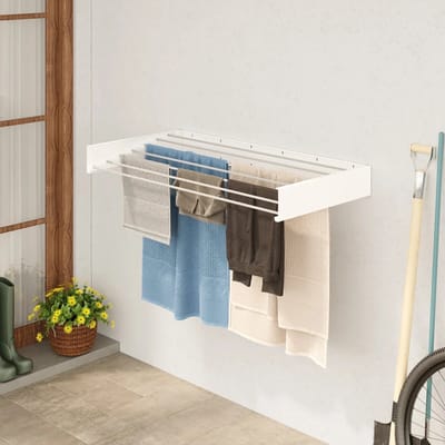 LUNOR® Belize - Wasrek - 120 cm - Opvouwbaar - Inklapbaar - Wit
