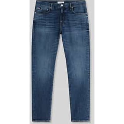 straight fit jeans van katoenmix