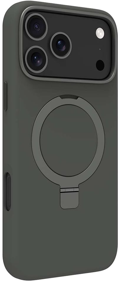 dbramante1928, Hoesje geschikt voor iPhone 17 Pro Max - Roskilde Kickstand MagSafe met Ring Standaard, Woudgroen
