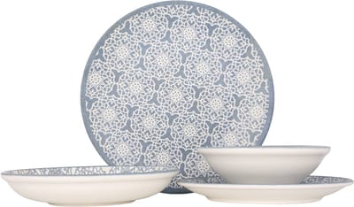 Kütahya Porselen Serviesset (Medium) - Casa Blue - 24 delig - 6 persoons - Porselein