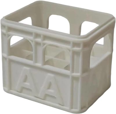 Stapelbare Batterij Organizer - Batterijhouder Opbergdoos - Batterijen Organiseren - 3D-geprint Maatwerk - Compact Stapelbaar - Optioneel