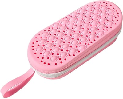 Zwembril Koker - Bril Beschermhoes - Veilig Opbergen - Geïntegreerd Ventilatiesysteem - 19.99 x 8.51 x 5.51 cm - Enkele Attribuut
