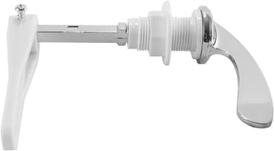 Toilet Hendel - Spoelhendel Tank - Badkamer Reparatie - Universele Pasvorm - 97mm Handvat - Zilver