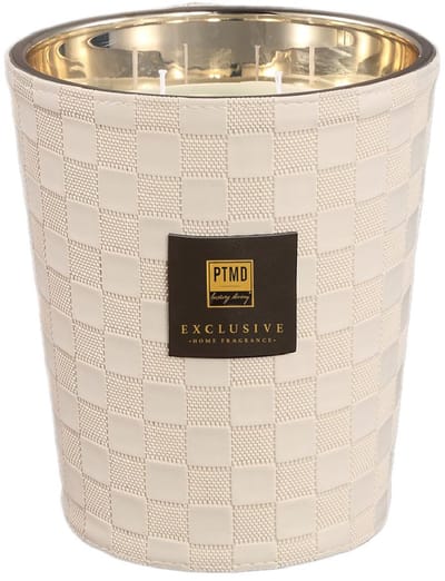 PTMD - Geurkaars Ptmd - Beige - 14x14x17.5cm