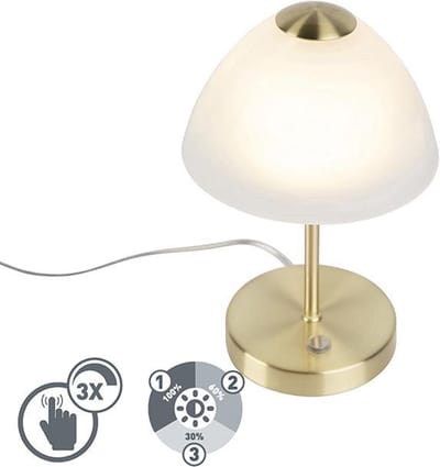 REALITY QUEEN - Tafellamp - Messing mat - SMD LED - Binnenverlichting