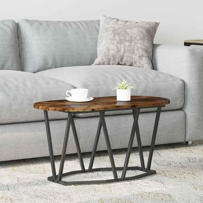 vidaXL - Salontafel - Rook - Eiken - 80 - x - 40 - x - 40.5 - cm