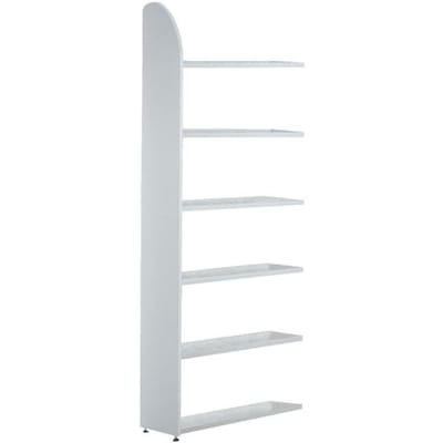 Open kast Dante®, stellingsectie, H 2250 x B 800 mm, zonder achterwand, lichtgrijs
