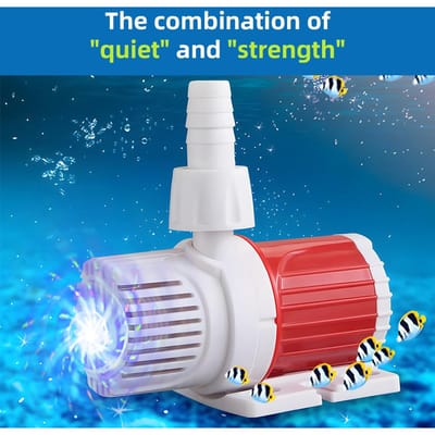 DC Aquarium Pomp 20W 1000 1200L H Hoge Doorstroming DC 12V Dompelpomp Ultra Stil 16.4ft Max. Opvoerhoogte Booster Borstelloze Pomp DC12V