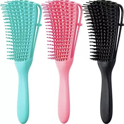 Finnacle - Roze Detangler Borstel - Voor Krullend Haar - Anti-Klit Haarborstel - Met Antiklit Technologie - Detangling