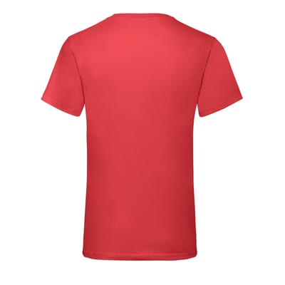 Fruit of the Loom Heren Valueweight V Neck T-shirt (Rood)
