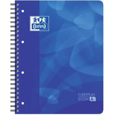 Oxford School Projectbook - A4+ - Lijn - 4 gaats - 240 pagina's - blauw