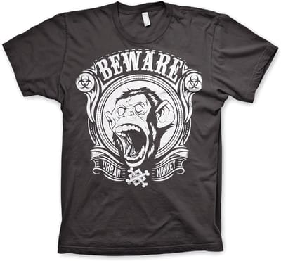 Hybris Urban M'on-key T-shirt donkergrijs