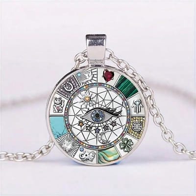 Egypte Oog van Horus Glazen Hanger Ketting Voor Vrouwen Mannen Meisjes Jongens Etnische Oude Egyptische Sieraden gray