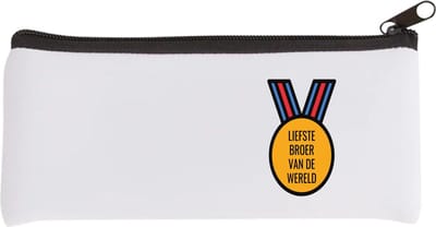 Akyol - liefste broer van de wereld Etui - Broer - de liefste broer - verjaardagscadeau - verjaardag - cadeau - cadeautje voor broer - broer artikelen - kado - geschenk - gift - 20 bij 9 cm