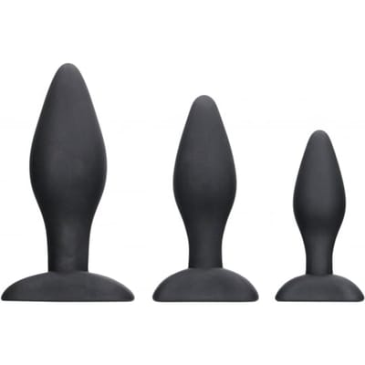 Shots - Ouch! Apex - Butt Plug Set black