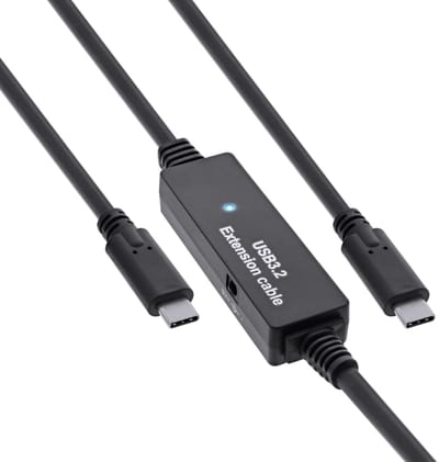 InLine USB-C actieve kabel | USB3.0 5 Gbps | 5 meter