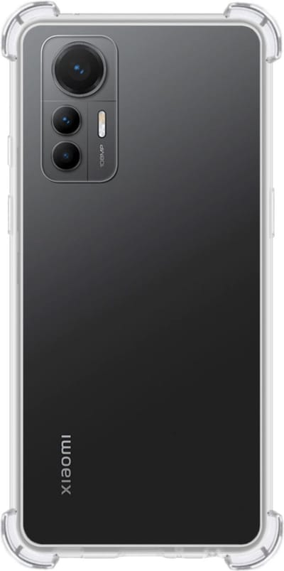 Hoes - Geschikt voor Xiaomi 12 Lite - Sterk & Shockproof - Siliconen Case - Back Cover - Telefoon Hoesje Shock Proof - Transparant