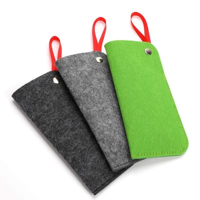 Dailygoody - Zachte Brillen Case - Vilt Reizen Pouch - Draagbaar en Handig - Meerkleurig - Zonnebril Houder - Geschikt voor Brillen en Kleine Voorwerpen