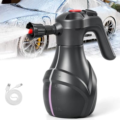 Elektrische Spuitfles - Spray Bottle - Foamer Auto - Schuimsproeier - Sproeier Machine - Tuin Onderhoud - Eenvoudig te Bedienen - 2600 mAh - 2L - Zwart