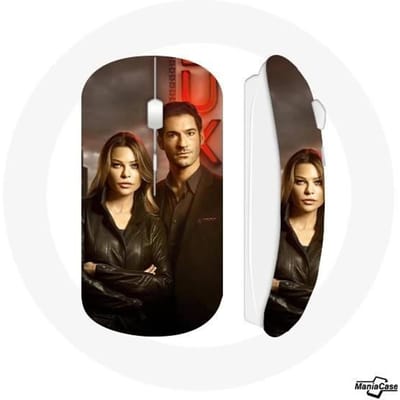 Draadloze muis - Chloe Decker - Lucifer Morningstar - Wit - USB wifi - Compatibel met Mac en PC