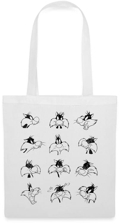 Looney Tunes Sylvester Facial Expressions Tas Van Stof Schoudertas