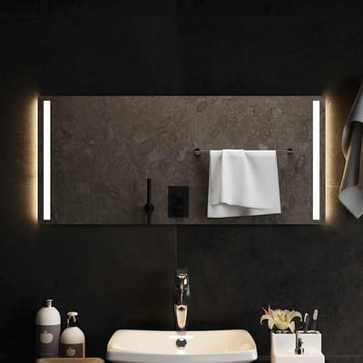 vidaXL - Badkamerspiegel - LED - 90x40 - cm