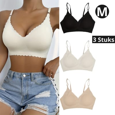 Bovista BH Zonder Beugel - Zonder Bandjes - Push-up Bh's - Comfort Bh - Gemengd - M