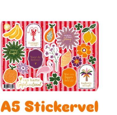 ibiza Sticker - sluitsticker - Stickervel A5 Bohemain Summer - stickers -