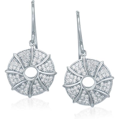 Orphelia Dames 925 Sterling Zilveren Dangle Oorbellen - Zilver ZO-5169