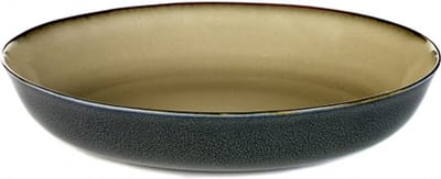 Serax Terres de reves diep bord mistygrey/darkblue 21 cm - 2 stuks